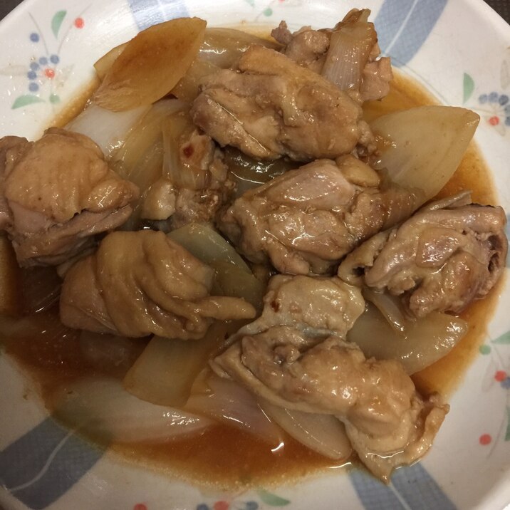 鶏肉と玉ねぎのマヨぽん炒め